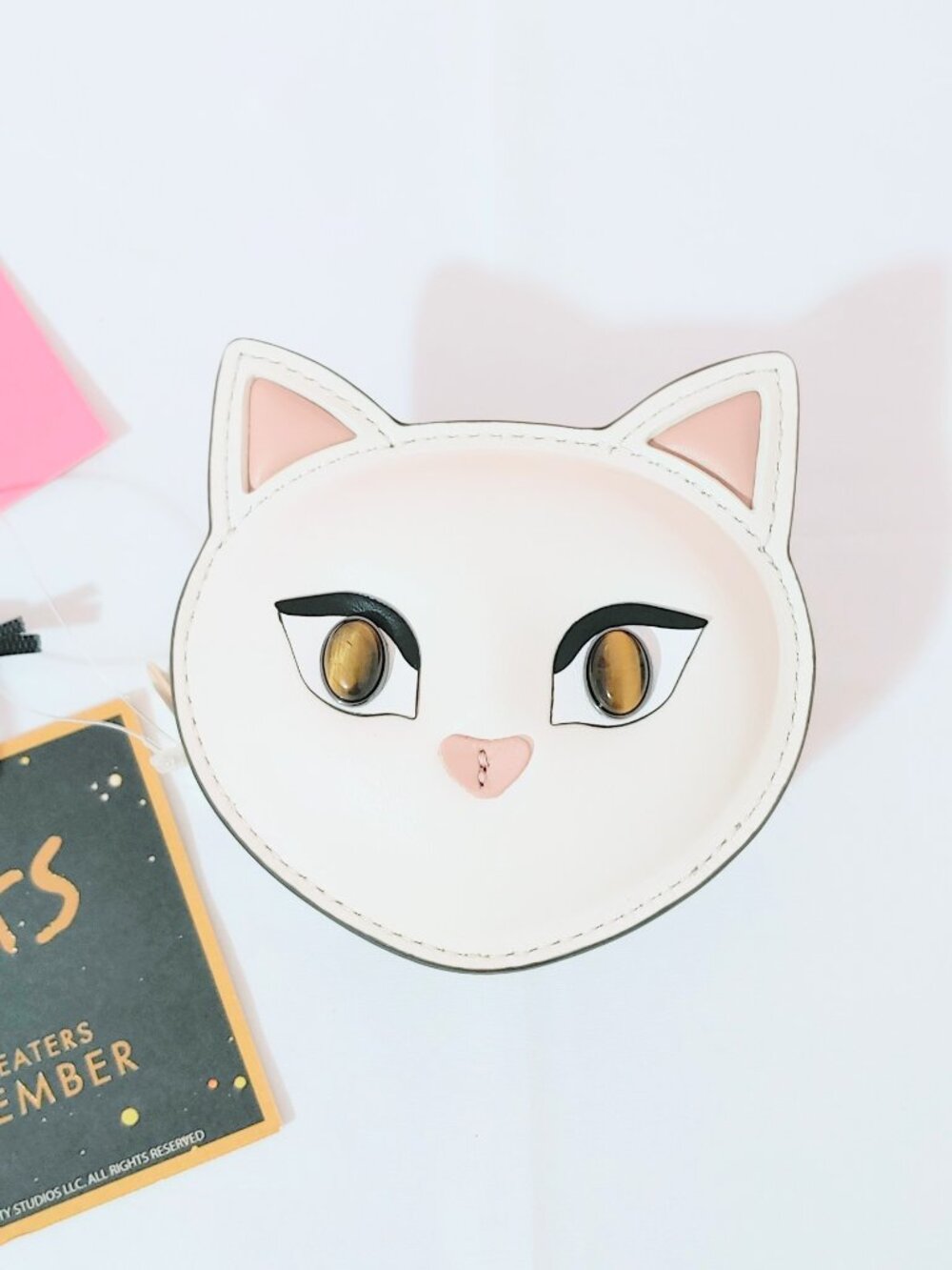 NWT Kate Spade Cats Purse Cream White Color Coin Pouch